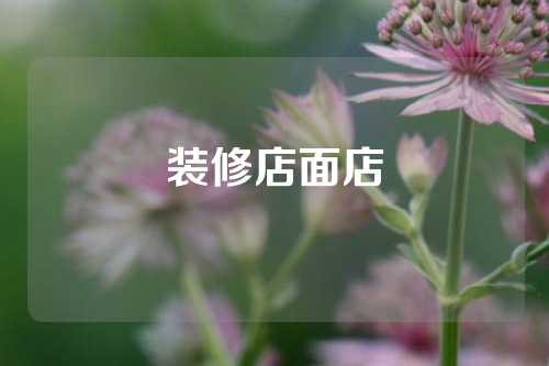 装修店面店