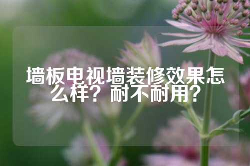 墙板电视墙装修效果怎么样？耐不耐用？