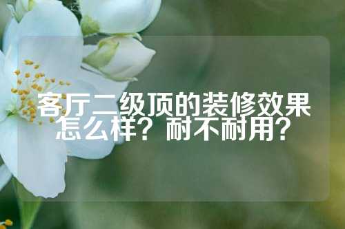 客厅二级顶的装修效果怎么样？耐不耐用？