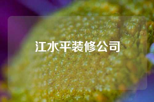 江水平装修公司