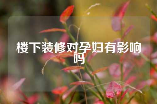 楼下装修对孕妇有影响吗