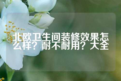北欧卫生间装修效果怎么样？耐不耐用？大全