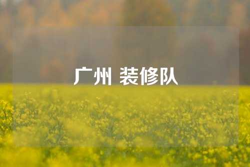 广州 装修队