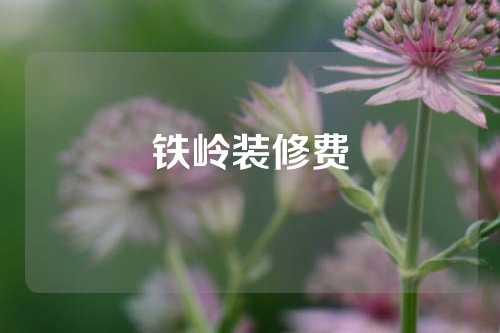 铁岭装修费