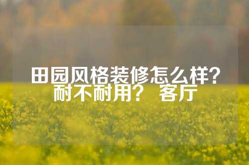田园风格装修怎么样？耐不耐用？ 客厅