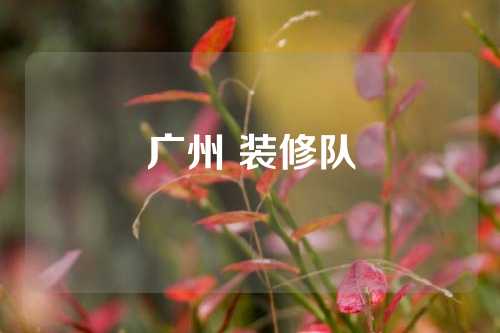 广州 装修队